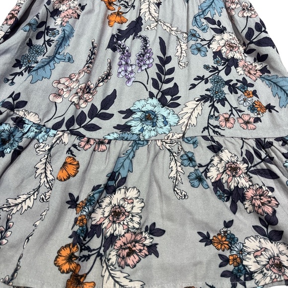 NEW MINKPINK Lavender Love Long Sleeves Floral Dress Size Medium Criss Cross - Picture 10 of 12